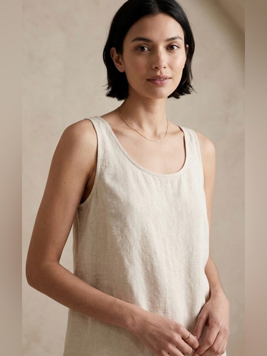 marfinno Tops - Marfinno Scoop Neck Tank Top Cream Beige Size S Minimalist Boho